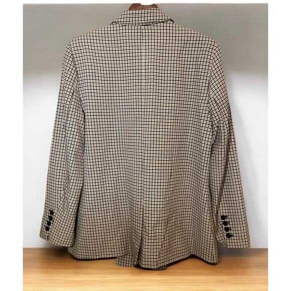 vince camuto lined padded shoulder split back long sleeve blazer XL - Picture 2 of 4